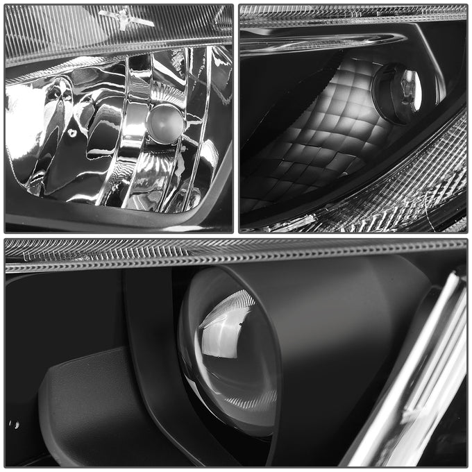 D-Motoring - 16-18 Honda Civic Headlights - Clear Lens - Projector - Plug-n-Play - Pair - 5