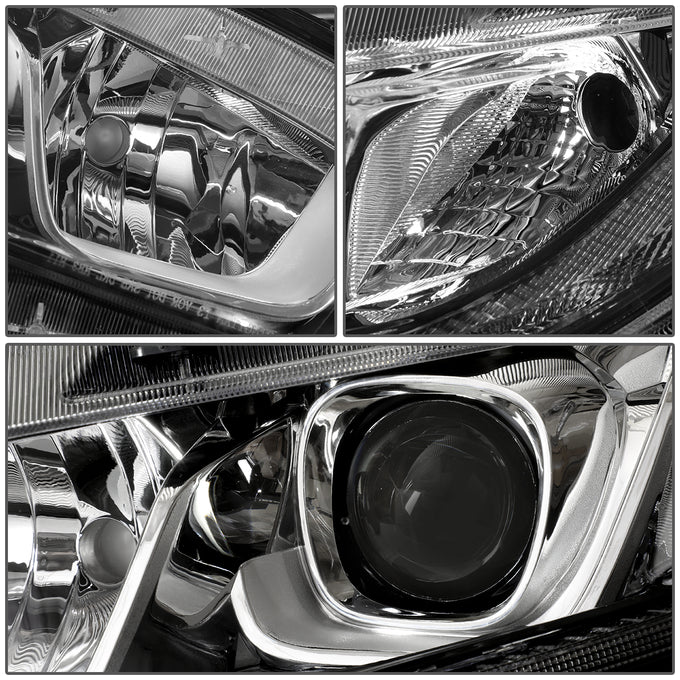 D-Motoring - 16-18 Honda Civic Headlights - Clear Lens - Projector - Plug-n-Play - Pair - 5