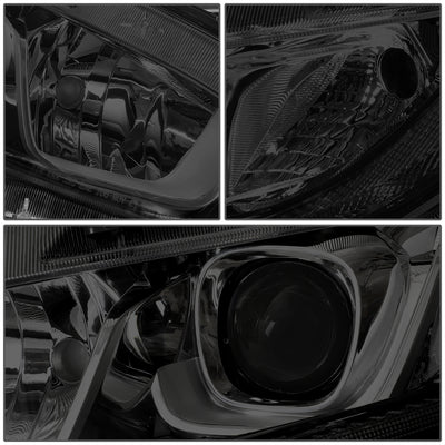 D-Motoring - 16-18 Honda Civic Headlights - Smoked Lens - Projector - Plug-n-Play - Pair - 5