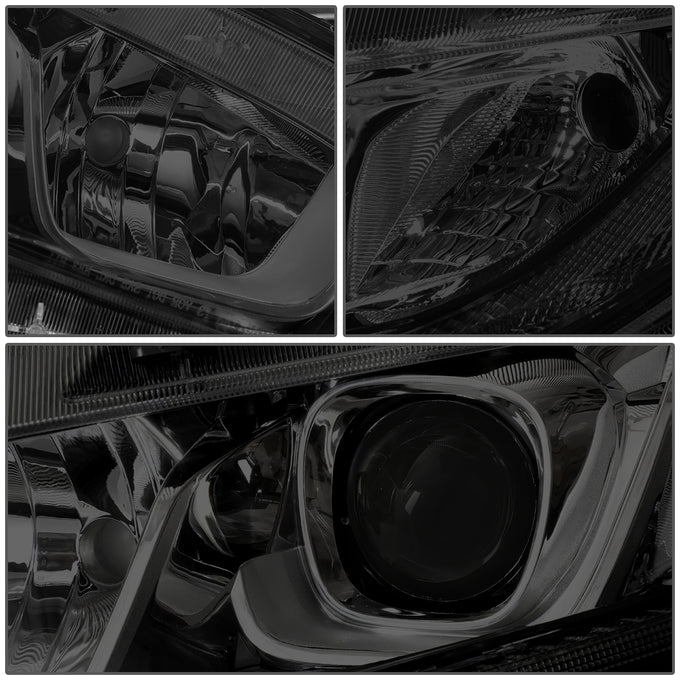 D-Motoring - 16-18 Honda Civic Headlights - Smoked Lens - Projector - Plug-n-Play - Pair - 5