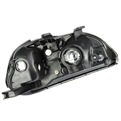 D-Motoring - Headlights - Black Housing - Amber Corner - Plug-n-Play - Pair - 96-98 Honda Civic - 3