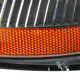 D-Motoring - Headlights - Black Housing - Amber Corner - Plug-n-Play - Pair - 96-98 Honda Civic - 4