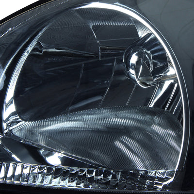 D-Motoring - Headlights - Smoked Lens - Clear Corner - Plug-n-Play - Pair - 96-98 Honda Civic - 2