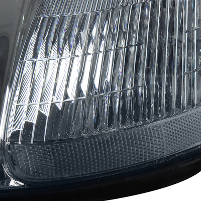 D-Motoring - Headlights - Smoked Lens - Clear Corner - Plug-n-Play - Pair - 96-98 Honda Civic - 3