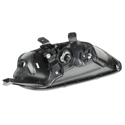 D-Motoring - Headlights - Black Housing - Amber Corner - Plug-n-Play - Pair - 99-00 Honda Civic - 3