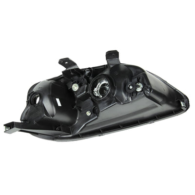 D-Motoring - Headlights - Black Housing - Plug-n-Play - Pair - 99-00 Honda Civic - 4