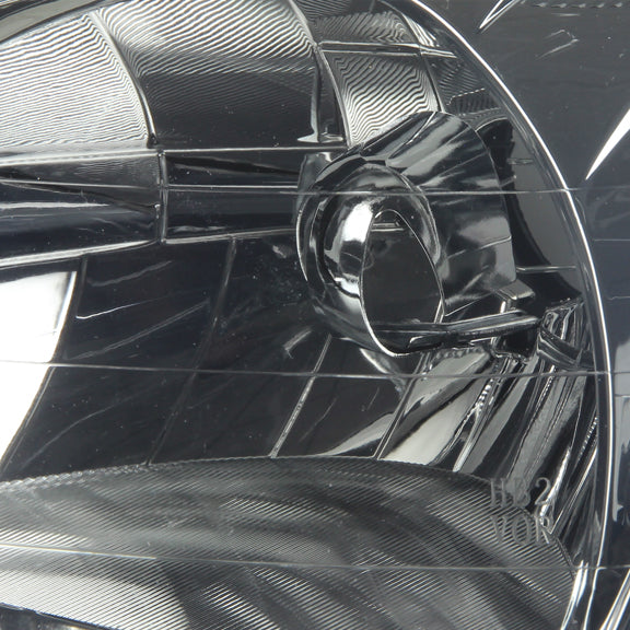 D-Motoring - Headlights - Smoked Lens - Amber Corner - Plug-n-Play - Pair - 99-00 Honda Civic - 2