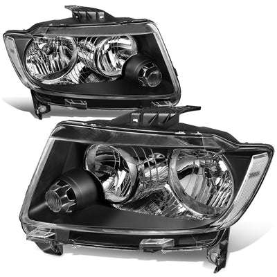 11-13 Jeep Grand Cherokee Headlights - Clear Lens - Clear Corner - Plug-n-Play - Pair