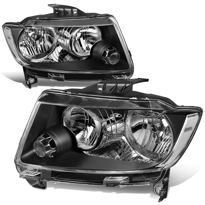 11-13 Jeep Grand Cherokee Headlights - Clear Lens - Clear Corner - Plug-n-Play - Pair
