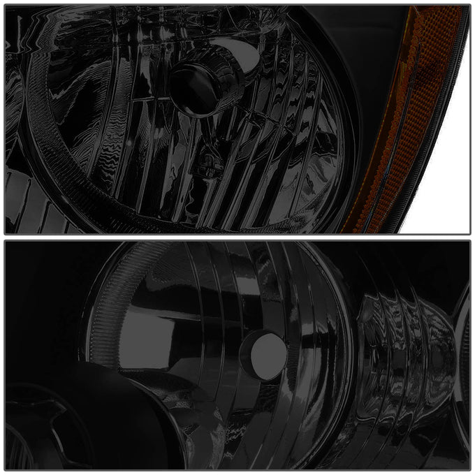 D-Motoring - 11-13 Jeep Grand Cherokee Headlights - Smoked Lens - Amber Corner - Plug-n-Play - Pair - 3