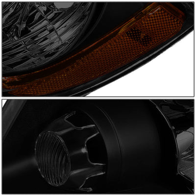 D-Motoring - 11-13 Jeep Grand Cherokee Headlights - Smoked Lens - Amber Corner - Plug-n-Play - Pair - 4