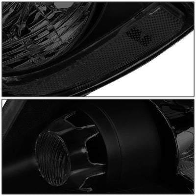 D-Motoring - 11-13 Jeep Grand Cherokee Headlights - Smoked Lens - Clear Corner - Plug-n-Play - Pair - 4