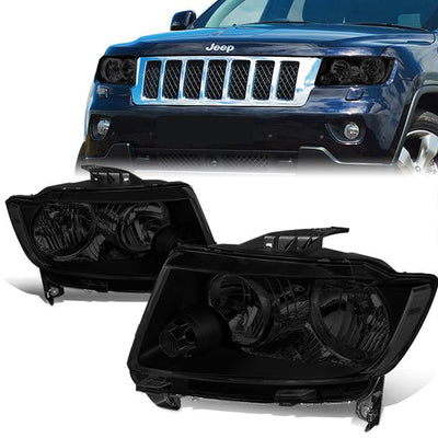 11-13-jeep-grand-cherokee-headlights-smoked-lens-clear-corner-plug-n-play-pair-hl-oh-jgc11-bk-sm-cl1 - 1
