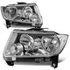 11-13 Jeep Grand Cherokee Headlights - Clear Lens - Clear Corner - Plug-n-Play - Pair