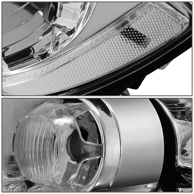 D-Motoring - 11-13 Jeep Grand Cherokee Headlights - Clear Lens - Clear Corner - Plug-n-Play - Pair - 4