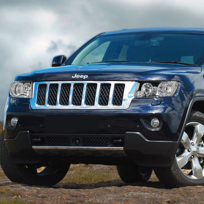 D-Motoring - 11-13 Jeep Grand Cherokee Headlights - Clear Lens - Clear Corner - Plug-n-Play - Pair - 7