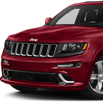 D-Motoring - 14-16 Jeep Grand Cherokee Headlights - Clear Lens - Amber Corner - Projector - Plug-n-Play - Pair - 7