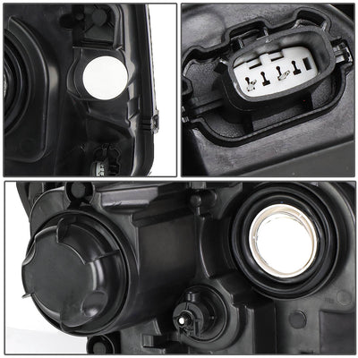 D-Motoring - 14-16 Jeep Grand Cherokee Headlights - Smoked Lens - Amber Corner - Projector - Plug-n-Play - Pair - 5