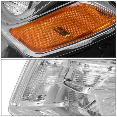 D-Motoring - 14-16 Jeep Grand Cherokee Headlights - Clear Lens - Amber Corner - Projector - Plug-n-Play - Pair - 4