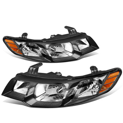 10-13-kia-forte-koup-headlights-black-housing-clear-lens-amber-corner-pair-hl-oh-kiaf10-bk-am - 2