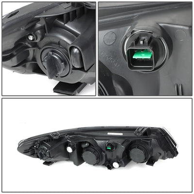 D-Motoring - Headlights - Black Housing - Plug-n-Play - Pair - 10-13 KIA Forte - 6