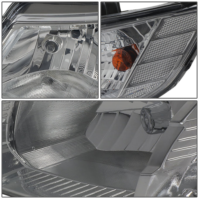 D-Motoring - Headlights - Smoked Lens - Plug-n-Play - Pair - 10-13 KIA Forte - 4