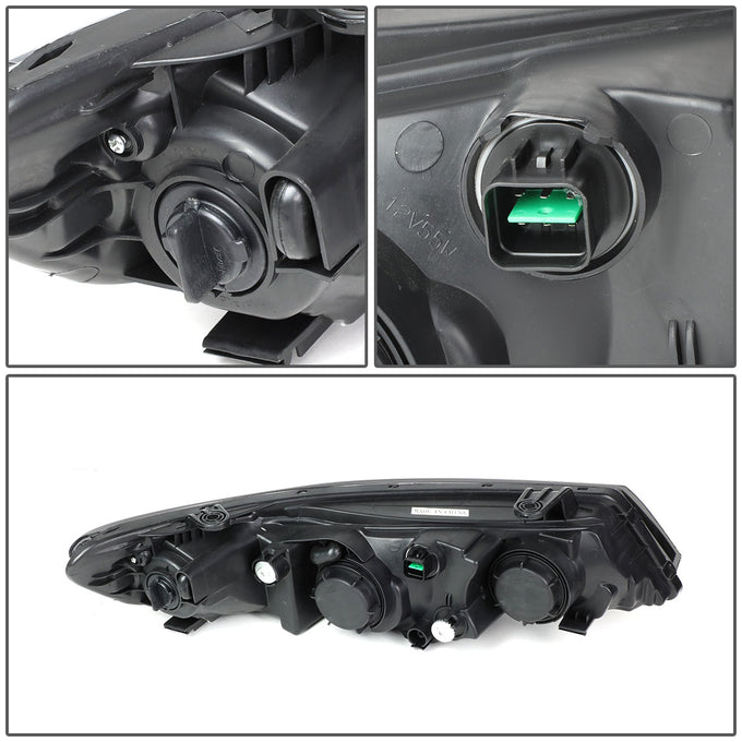 D-Motoring - Headlights - Smoked Lens - Plug-n-Play - Pair - 10-13 KIA Forte - 6