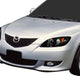D-Motoring - Headlights - Black Housing - Amber Corner - Projector - Plug-n-Play - Pair - 04-09 Mazda 3 4-Door Sedan - 5