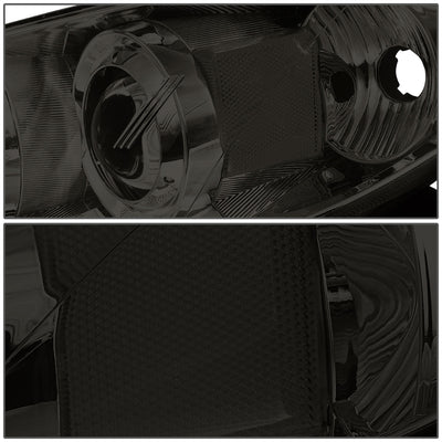 D-Motoring - Headlights - Projector - Smoked Lens - Clear Corner - Plug-n-Play - Pair - 04-09 Mazda 3 4-Door Sedan - 3