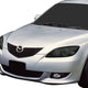 D-Motoring - Headlights - Projector - Smoked Lens - Clear Corner - Plug-n-Play - Pair - 04-09 Mazda 3 4-Door Sedan - 5