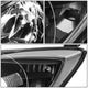 D-Motoring - Headlights - Black Housing - Clear Corner - Projector - Plug-n-Play - Pair - 10-13 Mazda 3 - 3