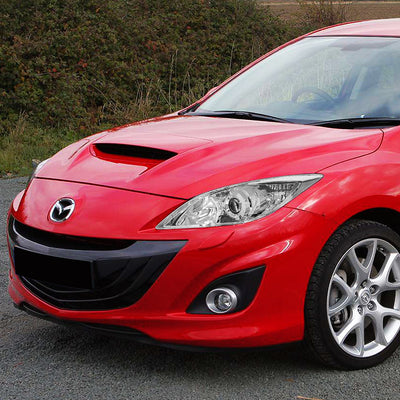 D-Motoring - Headlights - Chrome Housing - Clear Corner - Projector - Plug-n-Play - Pair - 10-13 Mazda 3 - 5