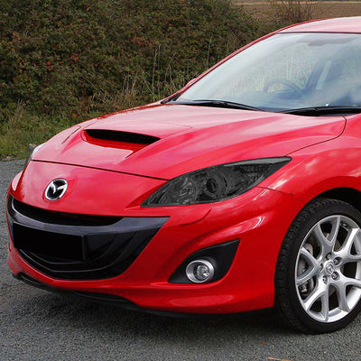 D-Motoring - Headlights - Smoked Lens - Clear Corner - Projector - Plug-n-Play - Pair - 10-13 Mazda 3 - 5