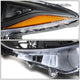 D-Motoring - Headlights - Black Housing - Amber Corner - Projector - Plug-n-Play - Pair - 14-17 Mazda 3 - 3