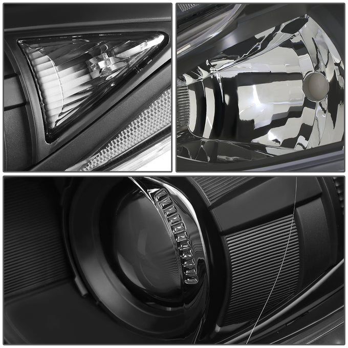 D-Motoring - Headlights - Black Housing - Projector - Plug-n-Play - Pair - 14-17 Mazda 3 - 2