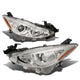 D-Motoring - Headlights - Chrome Housing - Amber Corner - Projector - Plug-n-Play - Pair - 14-17 Mazda 3 - 1