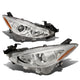 D-Motoring - Headlights - Chrome Housing - Amber Corner - Projector - Plug-n-Play - Pair - 14-17 Mazda 3 - 1