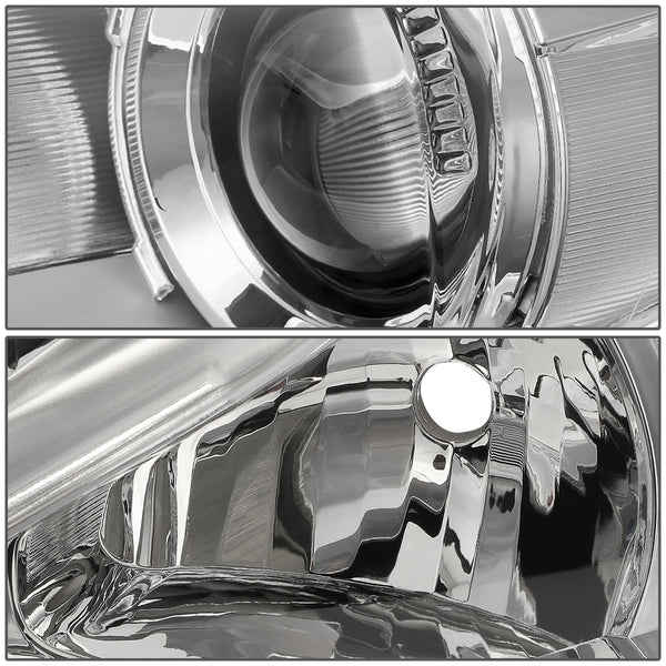Projector Headlights For 2014-2016 Mazda 3 (BM) - Chrome Housing, Smoke Lens