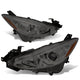 D-Motoring - Headlights - Smoked Lens - Amber Corner - Projector - Plug-n-Play - Pair - 14-17 Mazda 3 - 1
