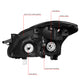 D-Motoring - 10-12 Nissan Altima Sedan Headlights - Black Housing - Clear Lens - Clear Corner - Plug-n-Play - Pair - 6