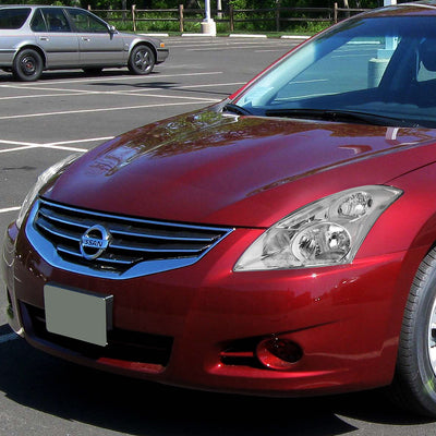 D-Motoring - 10-12 Nissan Altima Sedan  Headlights - Chrome Housing - Clear Corner - Plug-n-Play - Pair - 7