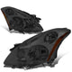 10-12 Nissan Altima Headlights - Smoked Housing - Amber Corner - Plug-n-Play - Pair