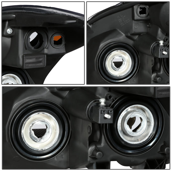 D-Motoring - 10-12 Nissan Altima Sedan  Headlights - Smoked Housing - Amber Corner - Plug-n-Play - Pair - 5