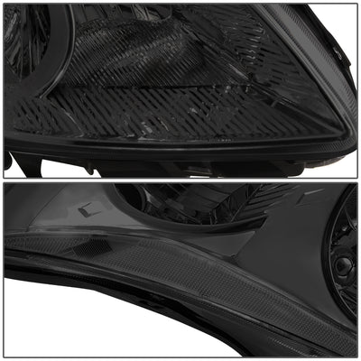 D-Motoring - 10-12 Nissan Altima Sedan  Headlights - Smoked Housing - Clear Corner - Plug-n-Play - Pair - 4