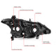 D-Motoring - Headlights - Projector - Chrome Housing - Clear Lens - Amber Corner - Plug-n-Play - Pair - 13-15 Nissan Altima - 6