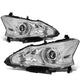 D-Motoring - Headlights - Projector - Chrome Housing - Clear Lens - Clear Corner - Plug-n-Play - Pair - 13-15 Nissan Altima - 1
