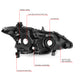 D-Motoring - Headlights - Projector - Chrome Housing - Smoked Lens - Amber Corner - Plug-n-Play - Pair - 13-15 Nissan Altima - 6
