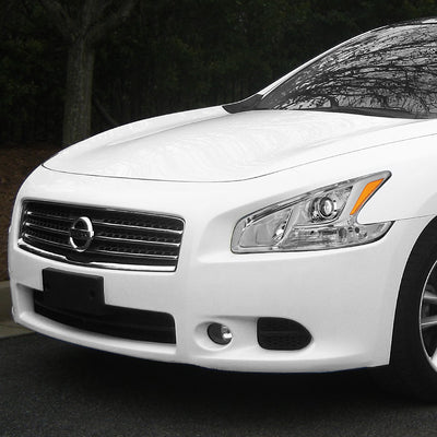 D-Motoring - 09-14 Nissan MaximaHeadlights - Chrome Housing - Clear Lens - Amber Corner - Plug-n-Play - Pair - 7