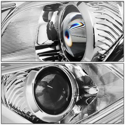D-Motoring - 09-14 Nissan MaximaHeadlights - Chrome Housing - Clear Lens - Amber Corner - Plug-n-Play - Pair - 3