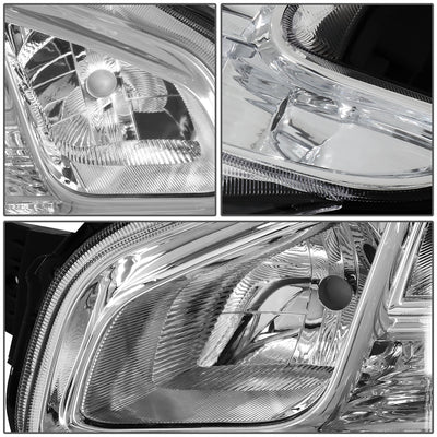 D-Motoring - 09-14 Nissan MaximaHeadlights - Chrome Housing - Clear Lens - Amber Corner - Plug-n-Play - Pair - 4